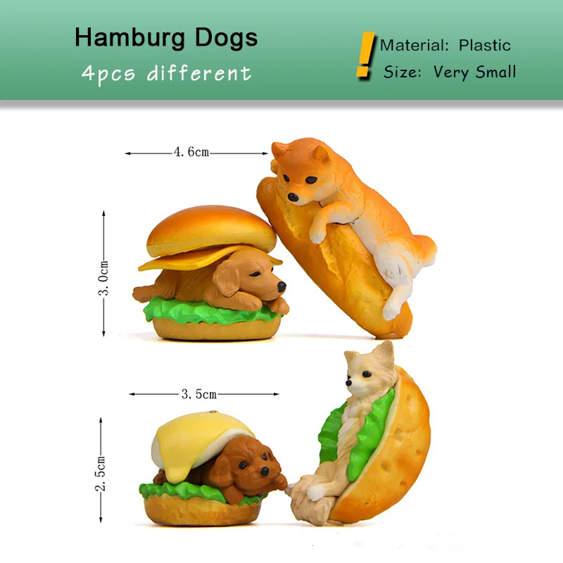 Small Dog Miniature Figurine Teddy Puppy Cartoon Animal DIY Accessories Doll House Decoration Simulation animal model toy
