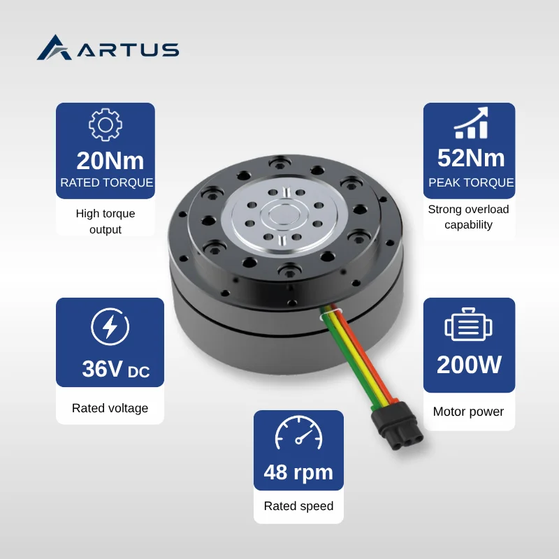 Cycloidal Robot Joint Actuator 20Nm 79mm 36V Integrated Joint Module ACM-079-052-R39 For Humanoid & Industrial Robots