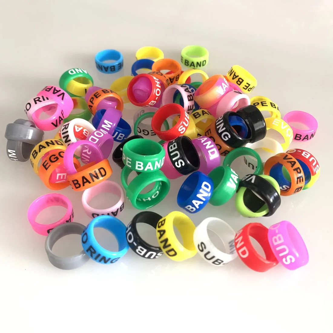 Imagem -05 - Banda Decorativa de Borracha de Silicone para Ferramenta Faça Você Mesmo Faca Borboleta Mini Vara de Pesca Punho de Silicone Anti Anel Deslizante 1000 Pcs 13 mm