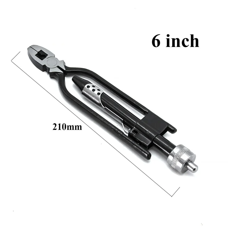 ABMO الملتوية سلك كماشة 6 بوصة 9 بوصة سلك كماشة فيوز كماشة تجريد أداة دراجة نارية الطيران قفل أمان لف كماشة #2