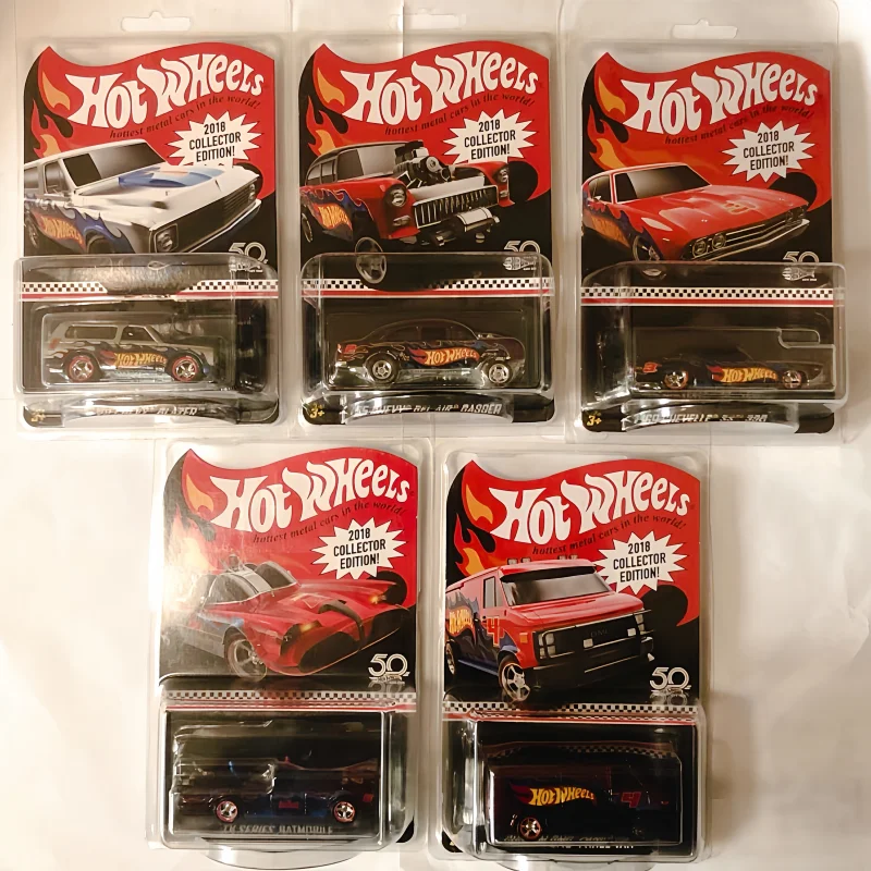 

New 2018 Hot Wheels Red Line Edition Series Car Model Nissan Pickup Truck Chevrolet Collector'S Edition Collectible Car Toy Gift
