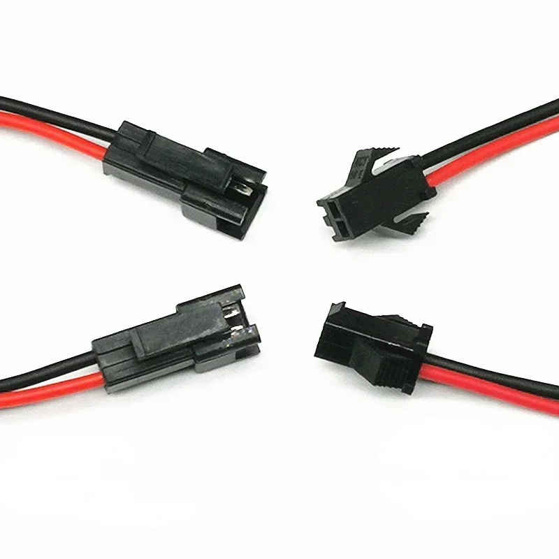 Male to Female Plug Terminal, 10CM Unilateral Wire Connector Terminal Line for Toy Battery Cable, LED Downlight, Ceiling Lamp