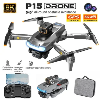 New P15 Drone professional 8K GPS HD aerial photography dual camera omnidirectional obstacle drone adult children&#x27;s toys