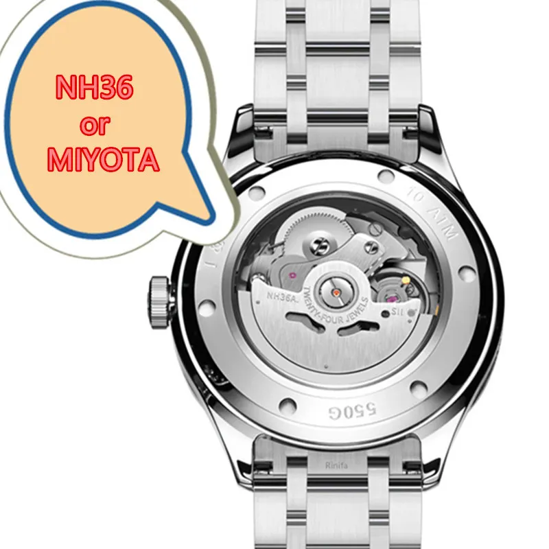 Switzerland Brand IW Luxury Automatic Watch for Men Mechanical NH36 MIYOTA Sapphire Waterproof 100M Luminous Men\'s Watches 2026