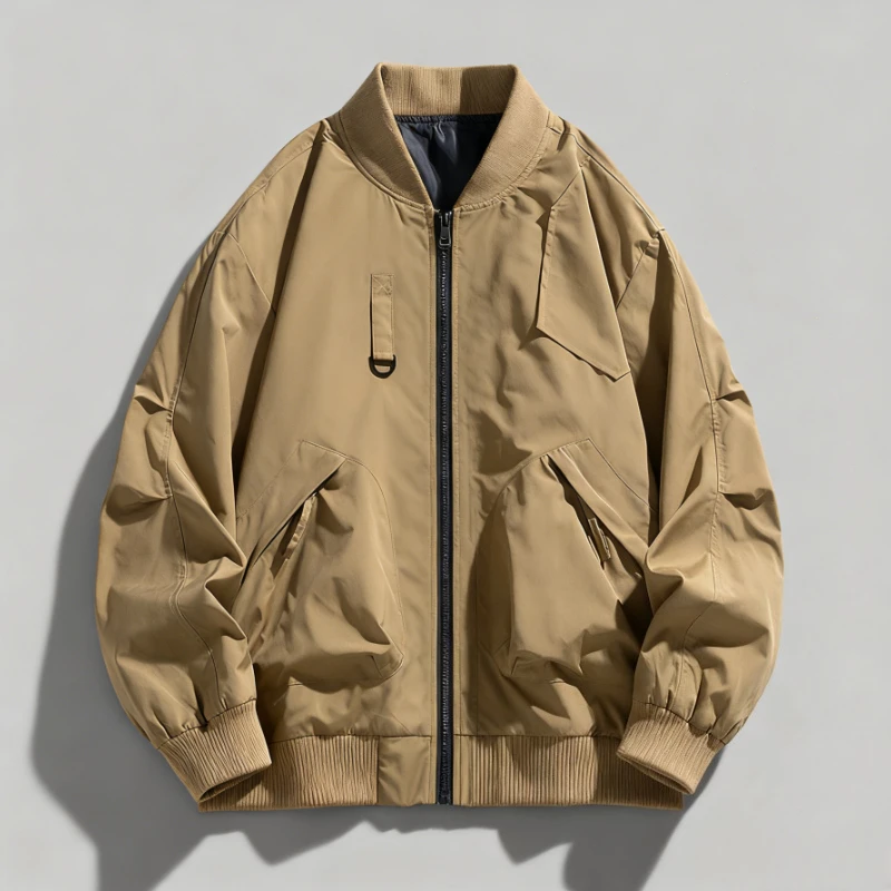 Casual versatile nuova primavera autunno colletto giacca di tendenza alla moda tinta unita taglie forti comodo cappotto da esterno di alta qualità