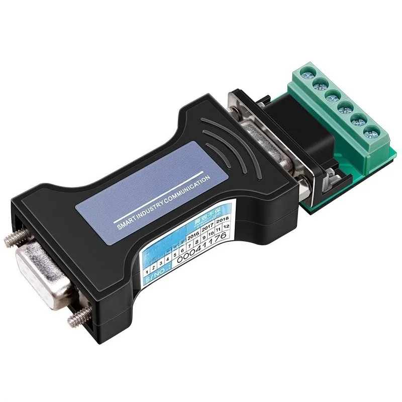 Passive Industrial RS232 to RS485 RS422 Bidirectional Communication Converter With Lightning Protection