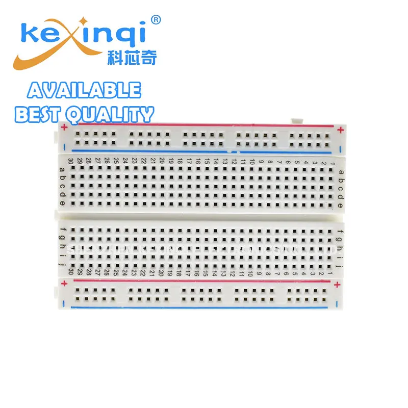 1 szt. Mini deska do chleba/płyta chlebowa 8.5cm X 5.5cm 400 otwory przezroczyste/białe DIY elektroniczne eksperymentalne uniwersalne PCB