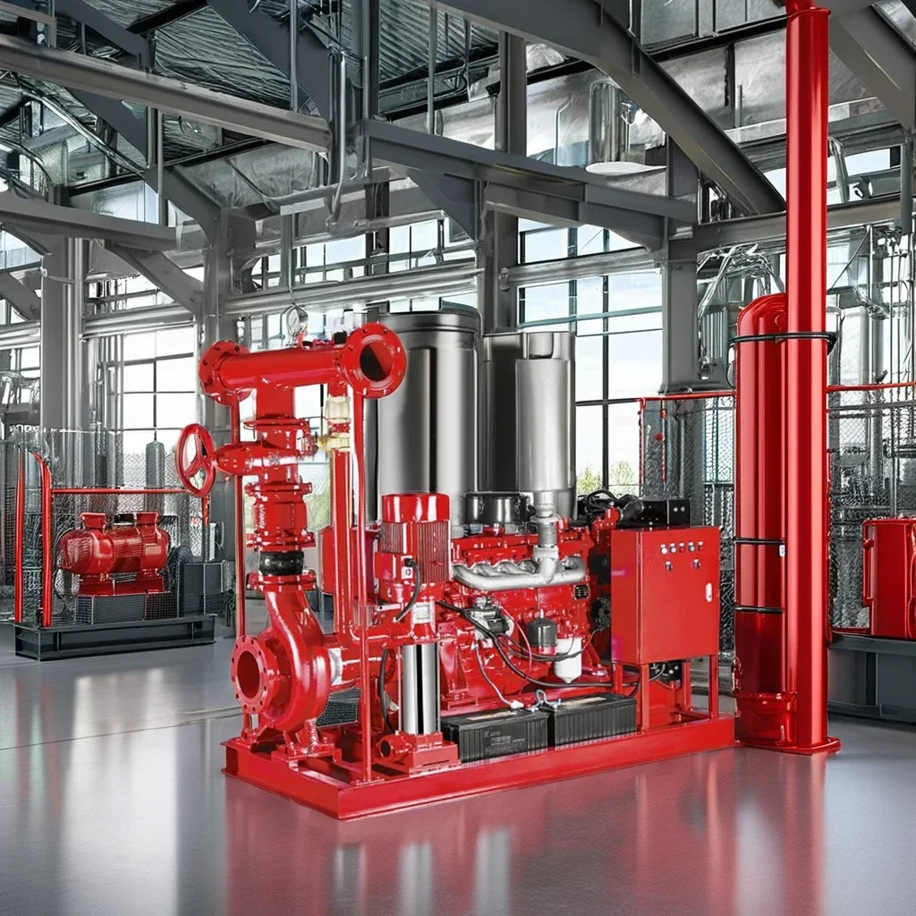 Emergency PDJ Series Fire Pump System High Pressure Vertical Multistage Jockey Pump Iron Steel Material Motor Power