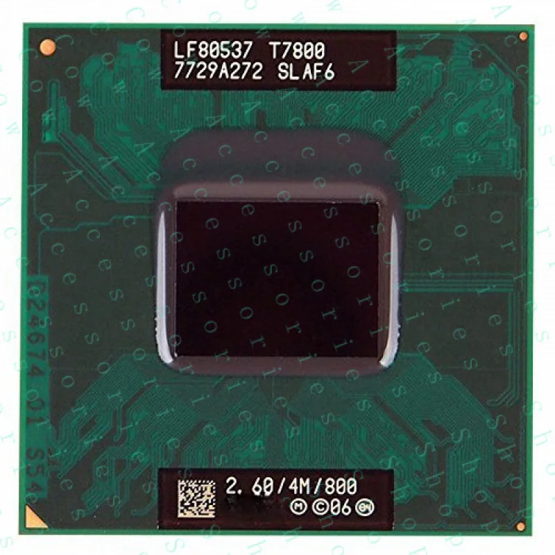 PP+ FOR Intel Core 2 Duo T7800 SLAF6 2.6GHz 4MB Dual-core Mobile CPU Processor Socket P