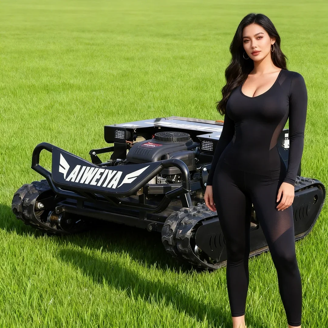 

Customized High Power Automatic Lawn Trimming Flail Lawn Mower Smart Remote Control Tank Robot for Farm Commercial Household