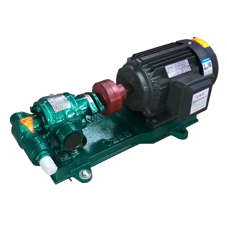 

Fuel Oil Transfer Pump Electric Gear Pump KCB Cast Iron ISO Seal Double Gears 380v 3phase or 220v Single Phase 45# Steel 1.5KW