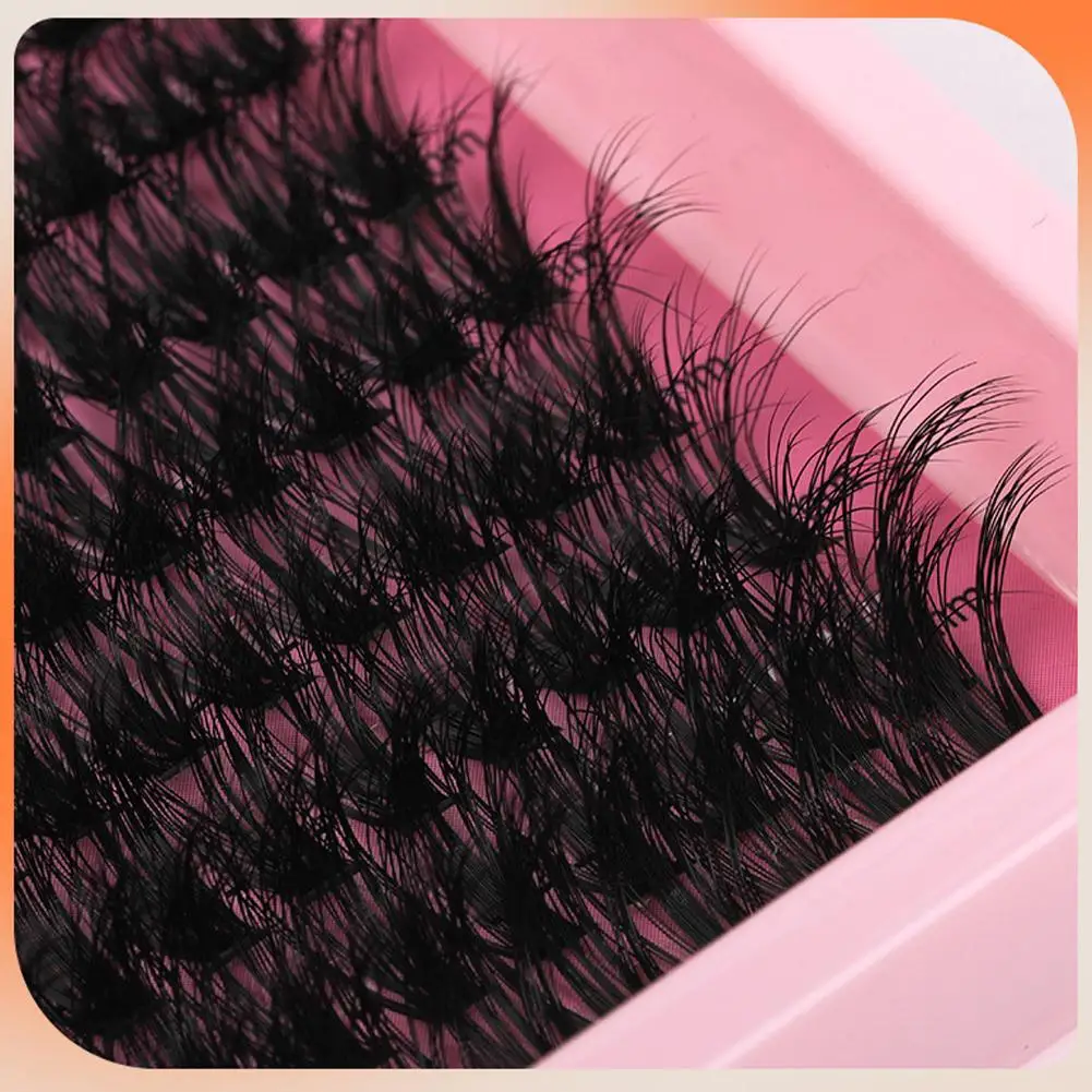 Messy false eyelashes natural Fluffy Thick Lashes Clusters Individual Lashes Extensions DIY False Eyelashes Makeup tool