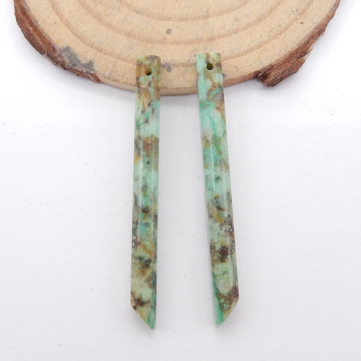 

Висячие серьги хризоколла для женщин, длинные серьги, бусины для изготовления ювелирных изделий, серьги из драгоценных камней