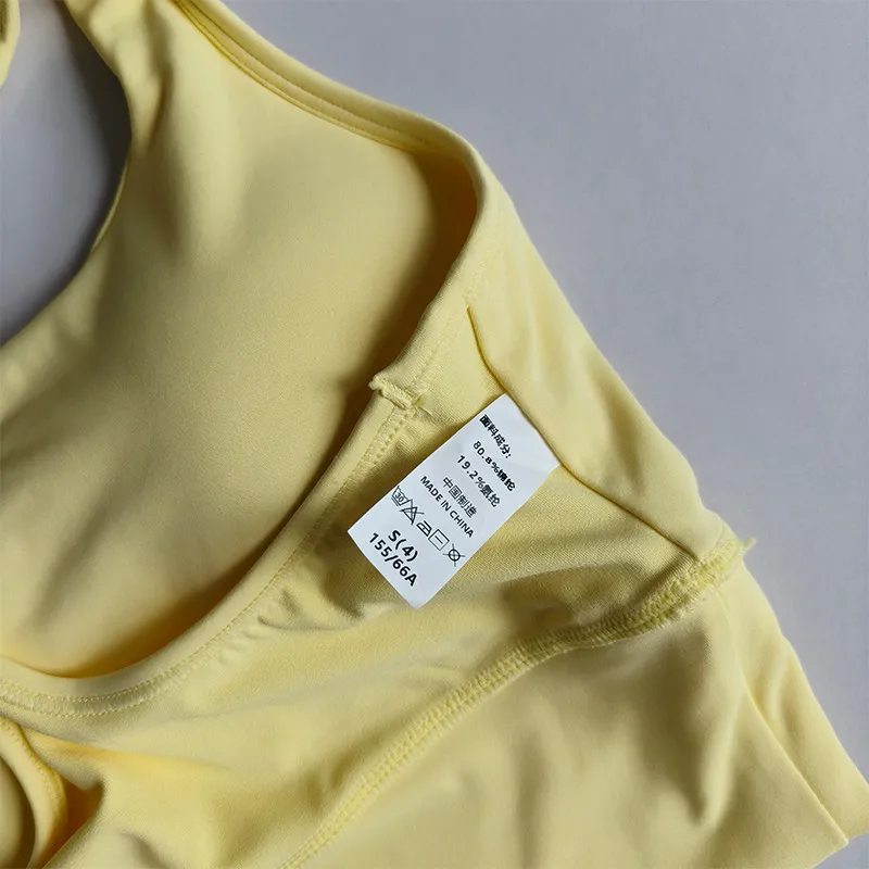 Damen Racer-Back Sport-BH Fitness-Weste Lauf-Gym-Top mit festen Cups Pilates-Trainings-Tanktop Sportbekleidung – Detail 14