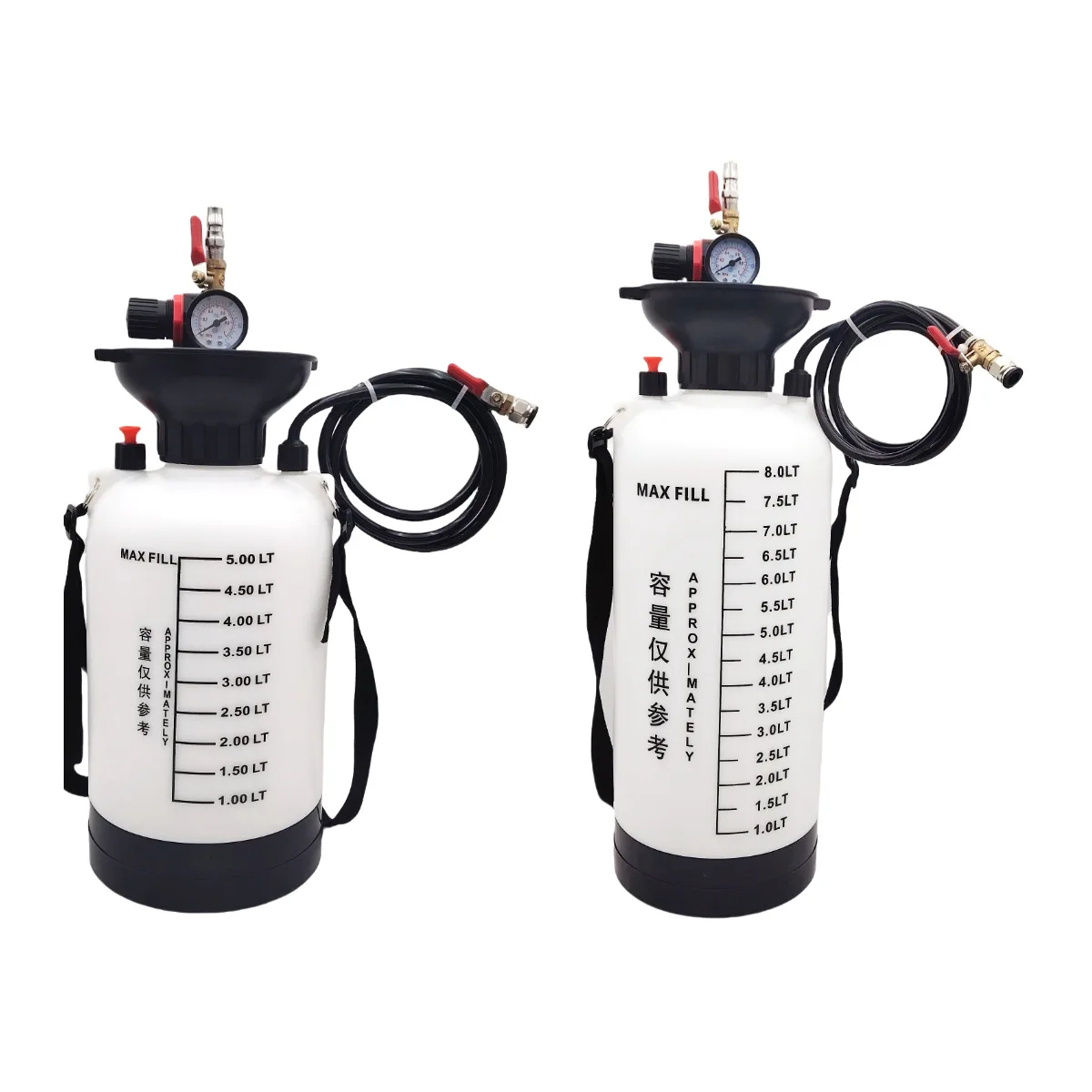 

Ручная машина для наполнения масла в коробке передач емкостью 5 л, инструмент для быстрой заправки масленки 8 л