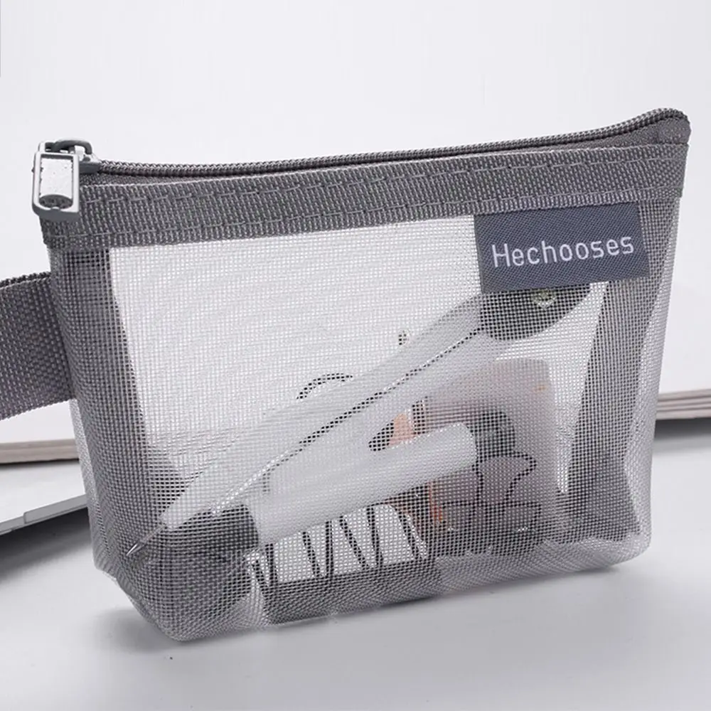 

Bluetooth Earphone Mesh Coin Purse Three-dimensional Small Item Storage Card Holder Nylon Mini Cosmetic Bag Office