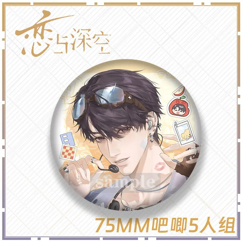 أنيمي الطرفية الحب والفضاء العميق الطرفية كزيفير زين رافاييل سيلوس الليزر بروش شارة الديكور هدية تعطي للأصدقاء