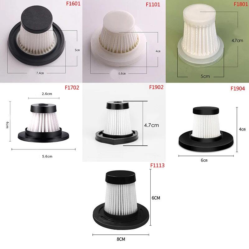 차량용 무선 진공 청소기 카트리지, 마이크로 필터, 진공 청소기 액세서리, 습식 및 건식 청소 필터 