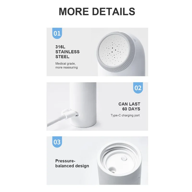 N84R Portable Hand Electric Bidet Sprayer Personal Cleaner Care Multifunction with Capacity Bottle Spray Washing Bidet, Grey