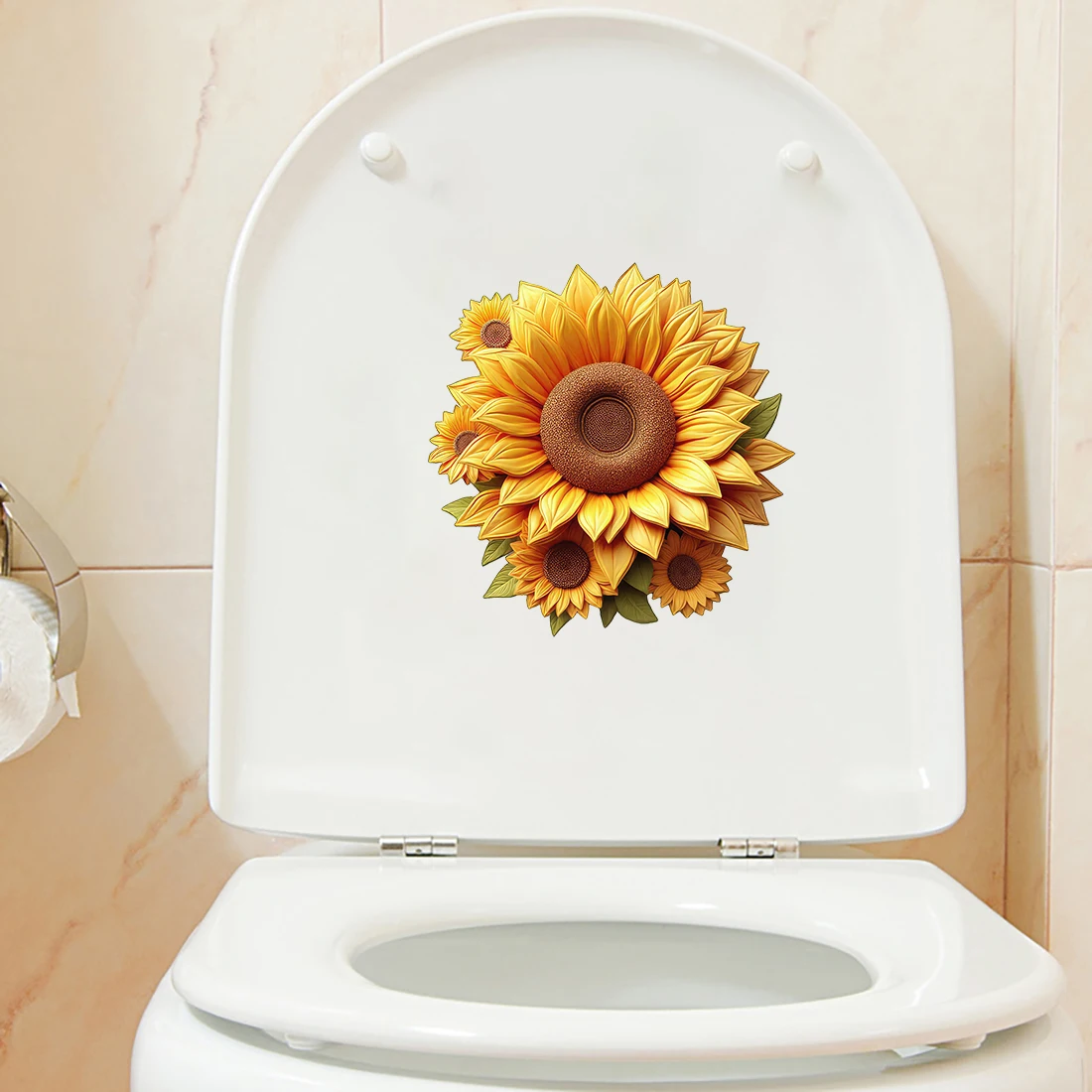 Three Ratels CG240 Beautiful Sunflower Bouquet Art Stickers for Home Decoration Toilet decals car sticker
