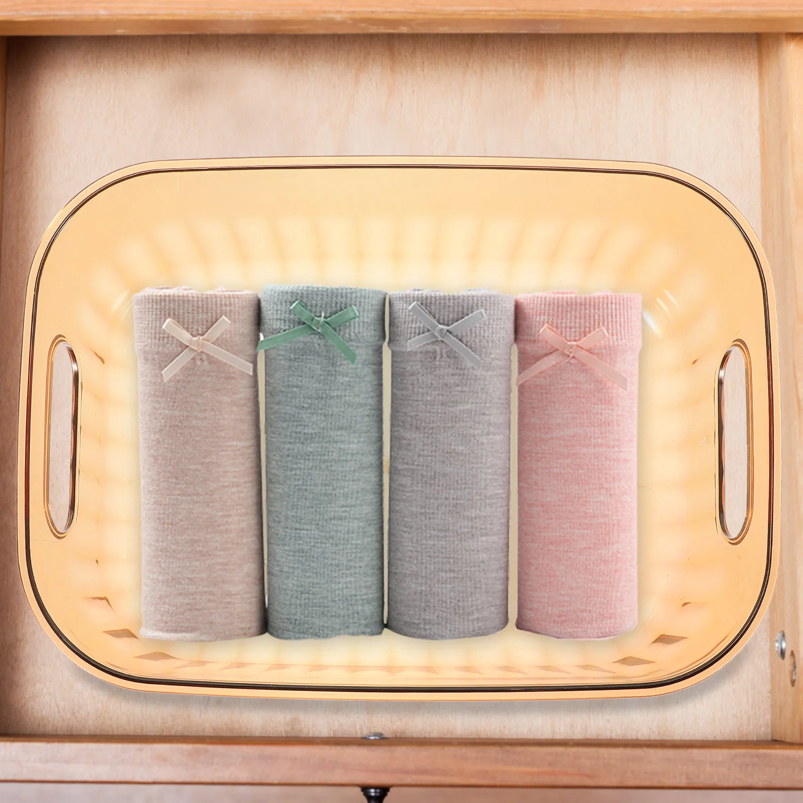 

Dustproof Storage Box Wardrobe Organizing Case Acrylic Makeup Organiser for Vanity