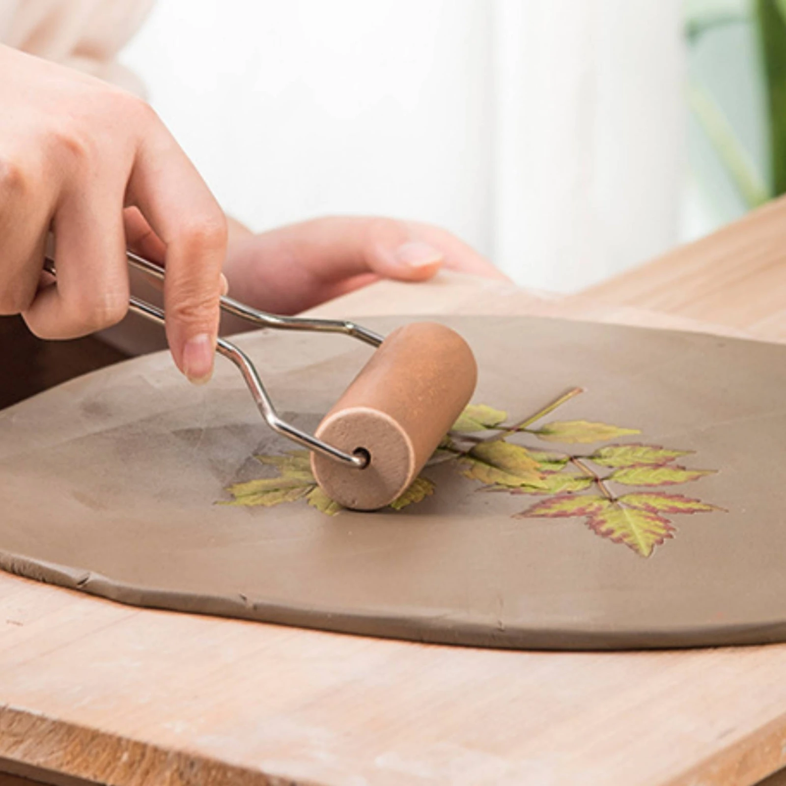 Art Craft Workshop - Tonroller, manueller Töpferroller, Bastelwerkzeug, einfach zu