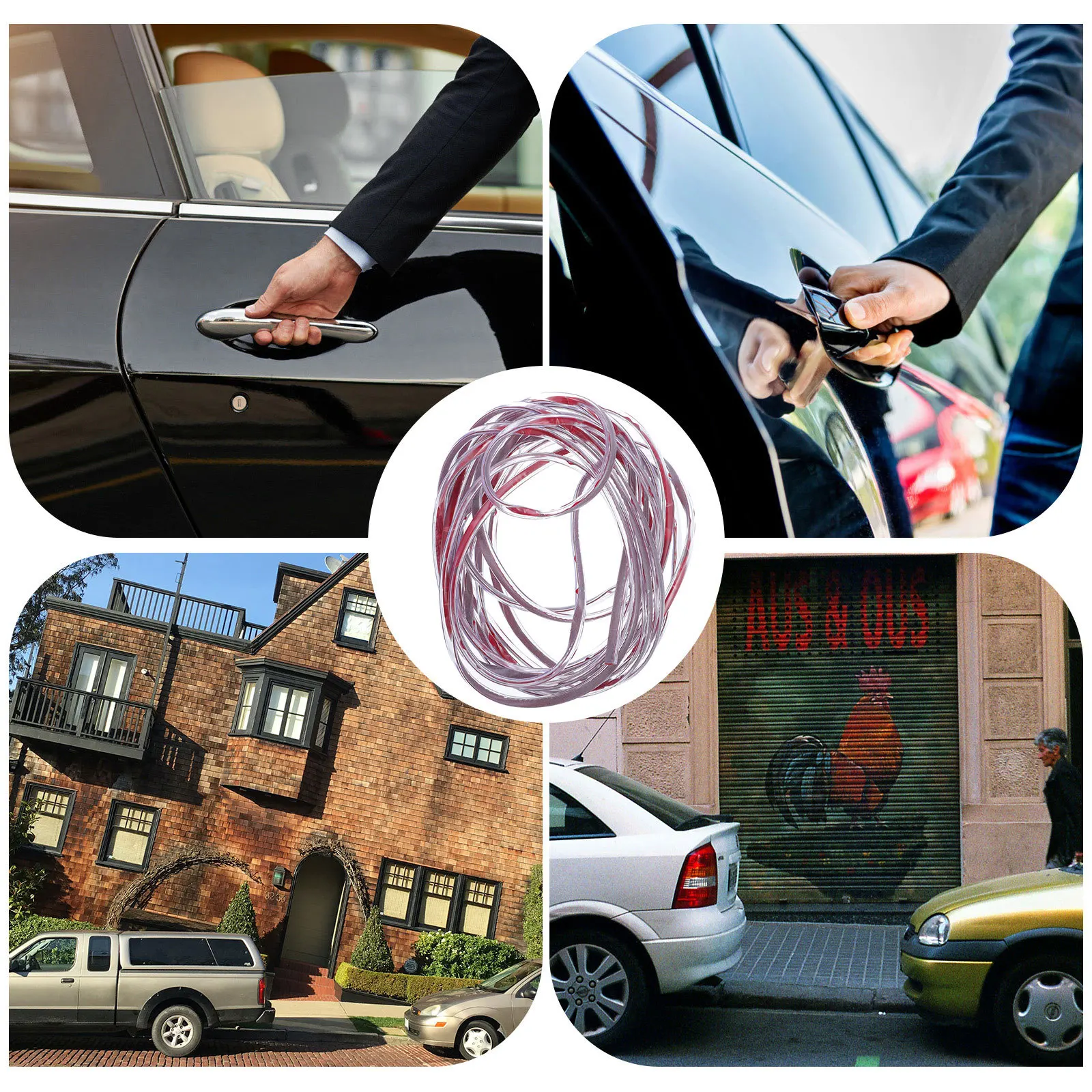 차량용 도어 가드 보호 스트립 엣지 프로텍터 2개