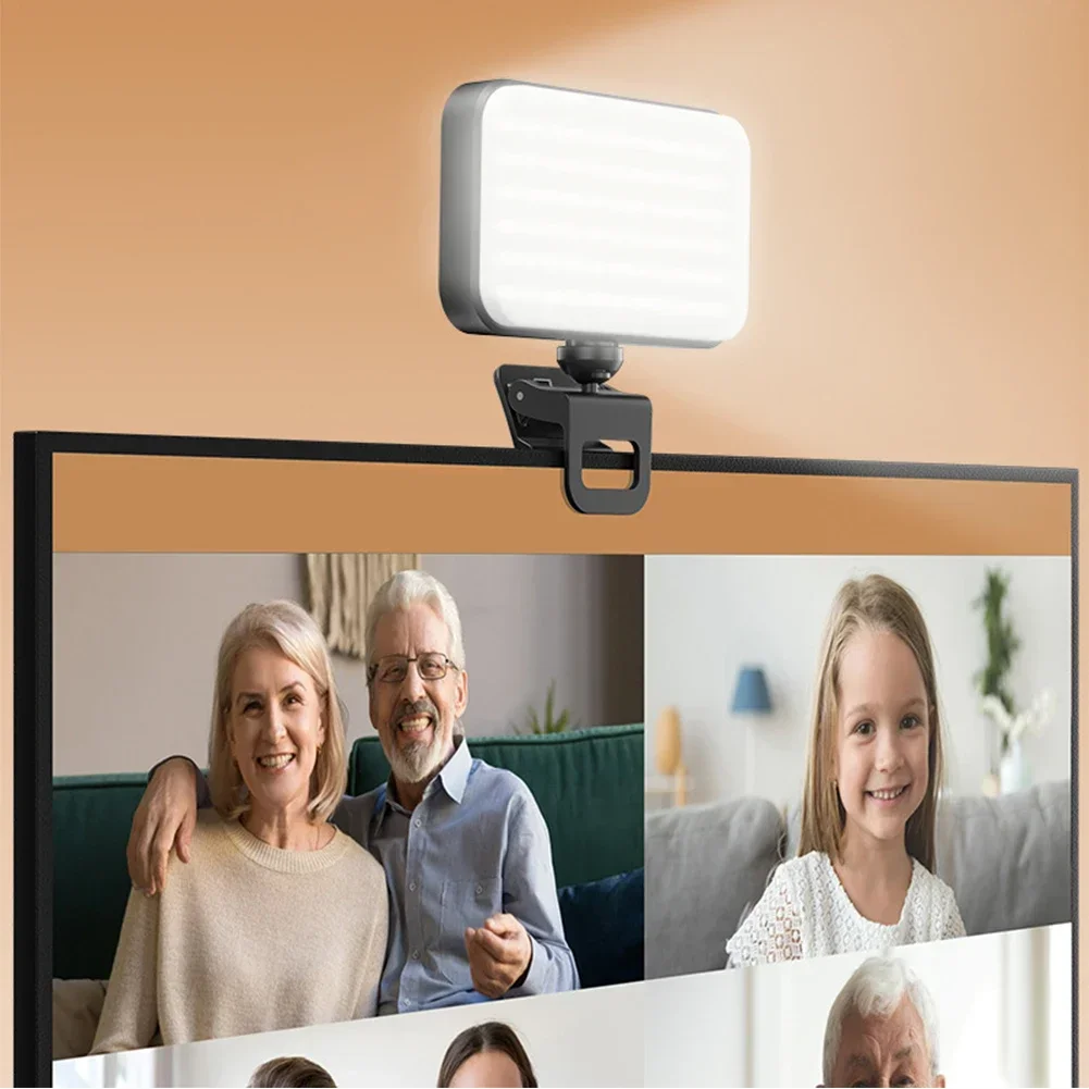 Lumière LED à clipser pour selfie, lumière pour téléphone, ordinateur portable, tablette, ordinateur, selfie, conférence vidéo, n'aime, photographie, maquillage