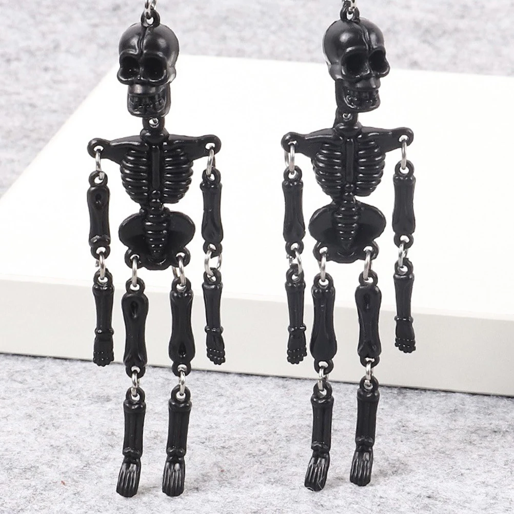 

4 Pcs Skull Keychain Funny Keychains Cool The Dark Plastic Unique Mens Accessories