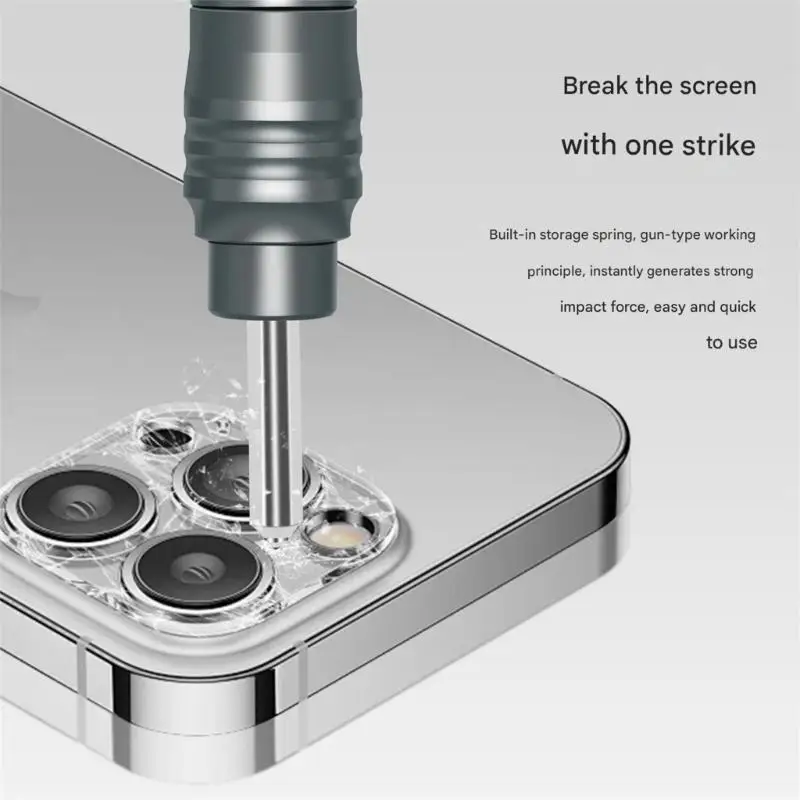 652F Transportable Metal Steel Glass Shattering Tool For Phone Repair Modifiable Effect Force Spring Mechanism