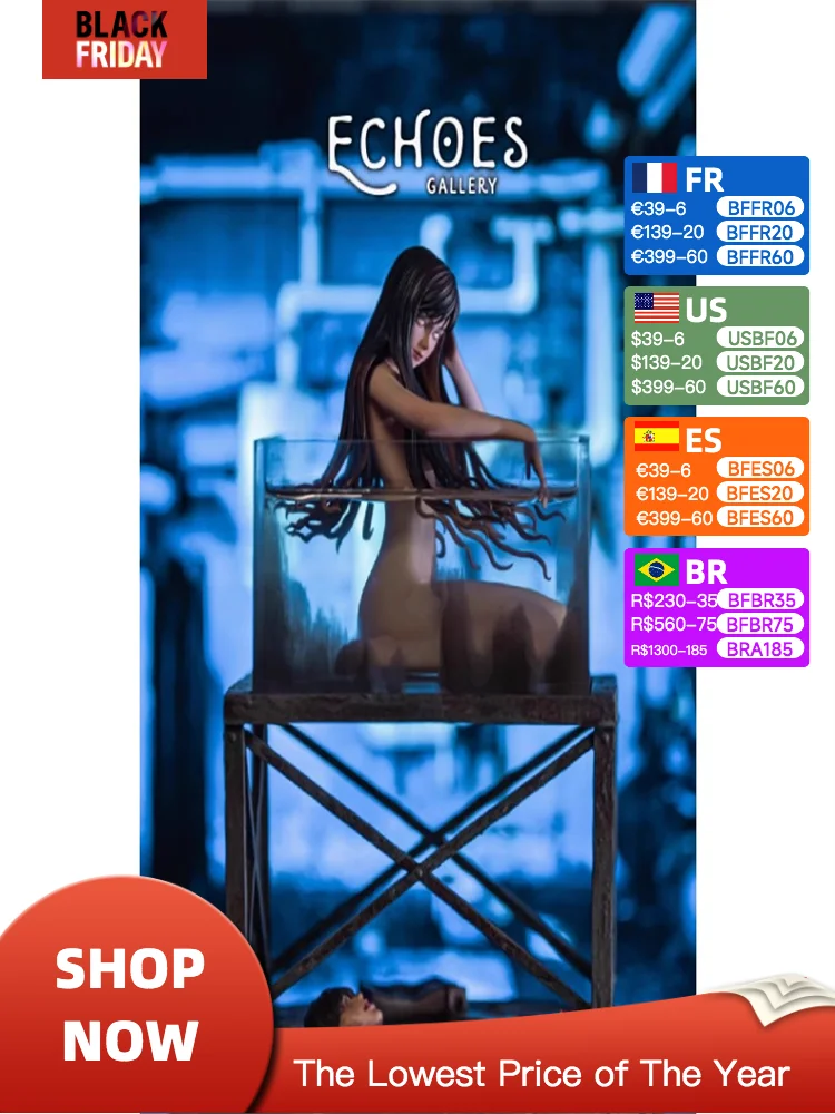 In Stock Original Genuine Echoes Gallery Tomie Kawakami 1/6 Animation Character Model Toy Collection Festival Gifts