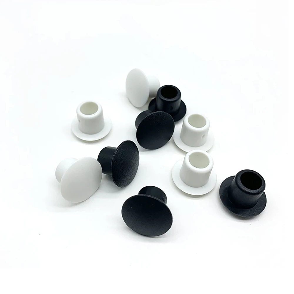 10-100Pcs PVC Soft Rubber Hole Plug 9mm-13mm White/Black Dust Waterproof Cap Round Pipe Sealing Plugs Hardware Screw Covers