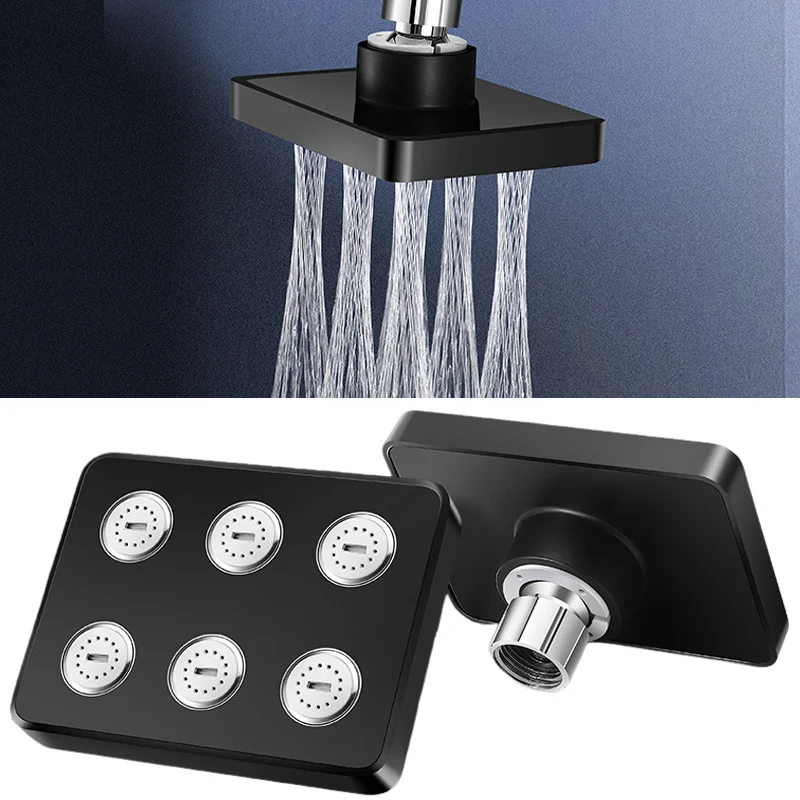 

Square High Pressure Shower Head Water Saving Rainfall Showerhead Top Spray Shower Head for Home Rotatable Bathroom Accessories