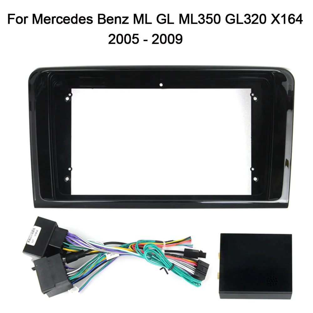 

9-дюймовый автомобильный радиоприемник для Mercedes-Benz ML GL ML350 GL320 X164 2005-2009 из ABS-пластика с плоской рамой