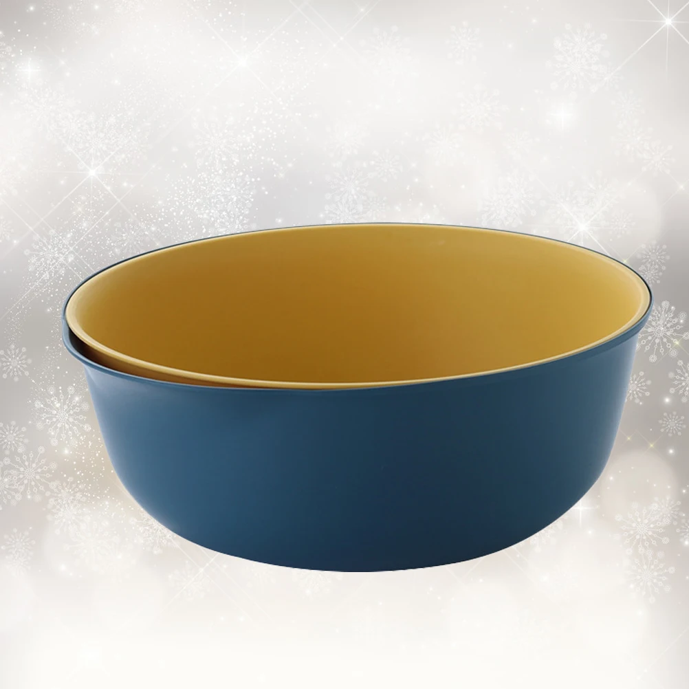 

1pc Plastic Draining Basket Double-Layer Fruit Strainer Vegetable Washing Basin Hollow Design Drain Basket For Rice