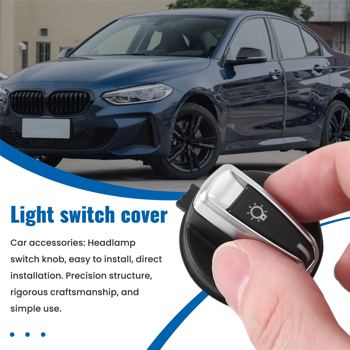 

A22P_Automotive Headlight Switch Rotary Button For BMW 1 E88 E82 3 E90 E91 X1 E84