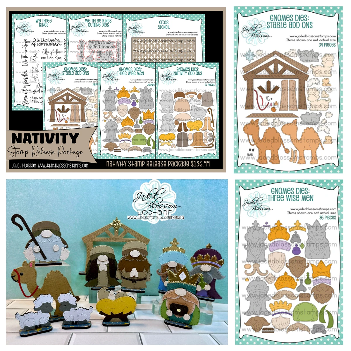 

Three Wise Men Clear Stamps Metal Cutting Dies DIY Scrapbooking Album Decorative Embossing Paper Card Gnome Crafts Die Stencils