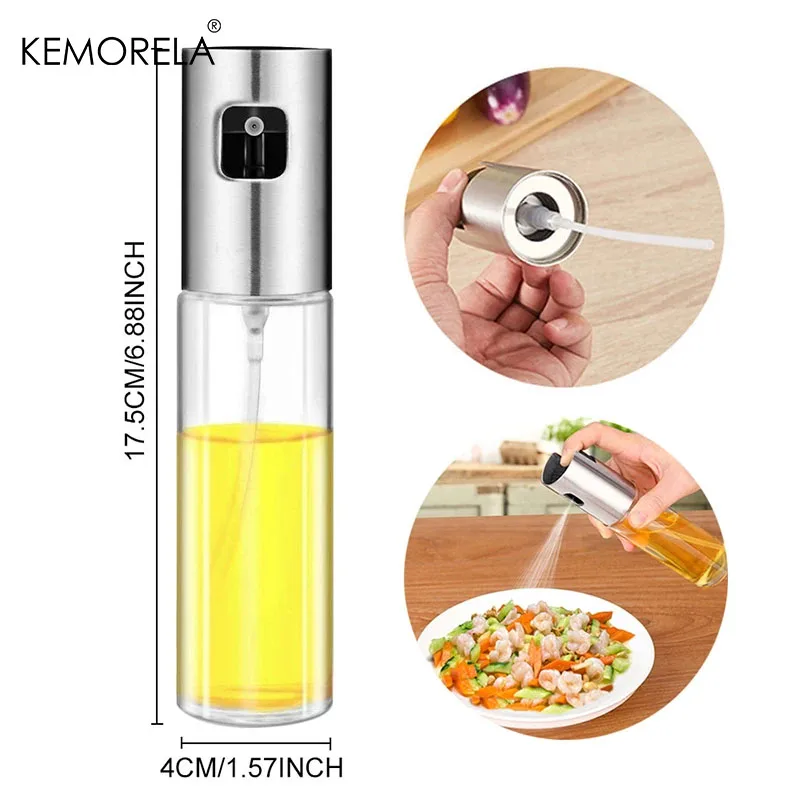 100ML Glass Spray Oil Bottle Seasoning Spray Bottle Outdoor Portable Oil Bottle Suitable For Daily Cooking And Outdoor Grilling image 6