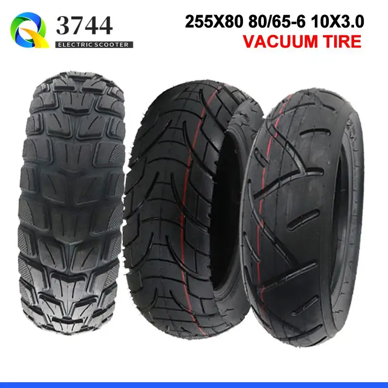 

255x80 80/65-6 Tubeless City Road Tire For Kugoo/Pro Balance Car Tyre Electric Scooter 10 Inch Wear-resistant Tires