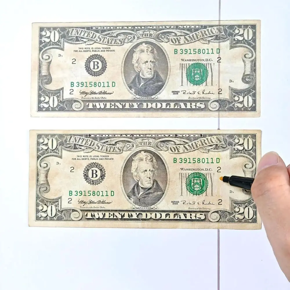 Plastic Money Counterfeit Detection Pen Marker Protect Checking Tool Counterfeit Bill Detector Pen Money Detector Pen