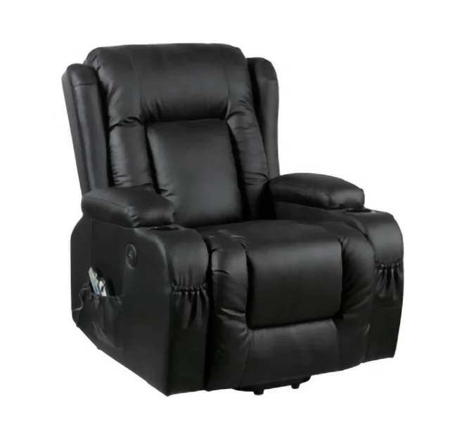 Modern One-Seater Electric Recliner Sofa Factory Wholesale Comfortable Vibration Massage Heating Metal Frame Cooling Feature