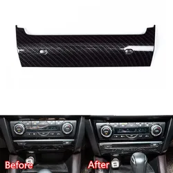 YAQUICKA For Mazda 6 Atenza 2017 2018 Carbon Fiber Style Car Interior Front Console CD Panel Cover Trim Sticker Mouldings ABS