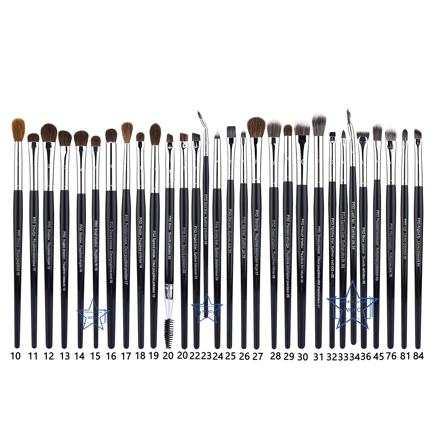 PRO Precision Crease Brush Eyehadow Blending Brush Small Crease Makeup Brushes Horse Hair Tapered Crease Makeup Tool