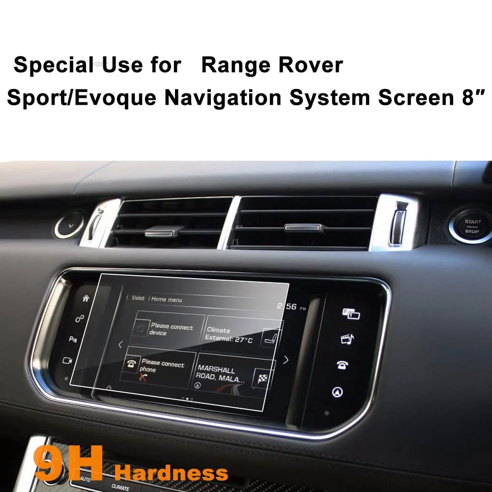 For Land Rover Range Rover Sport/Evoque 2013-2016 8-Inch GPS Navigation Press Screen Protector Tempered Glass Film