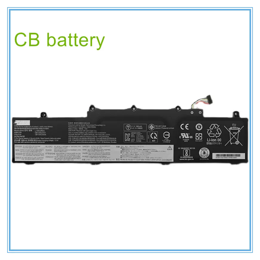 

Laptop Battery L19M3PD5 L19C3PD5 L19L3PD5 11.1V/45Wh/4120mAh For E14 E15 Gen 2 E15 Gen3 2021Series Notebook