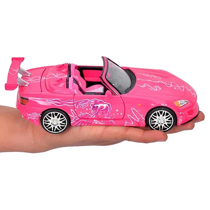 1:24 Honda S2000 Supercar Alloy Car Model Diecast Toy Vehicle High Simitation Cars Toys Kids Gifts Collection J36