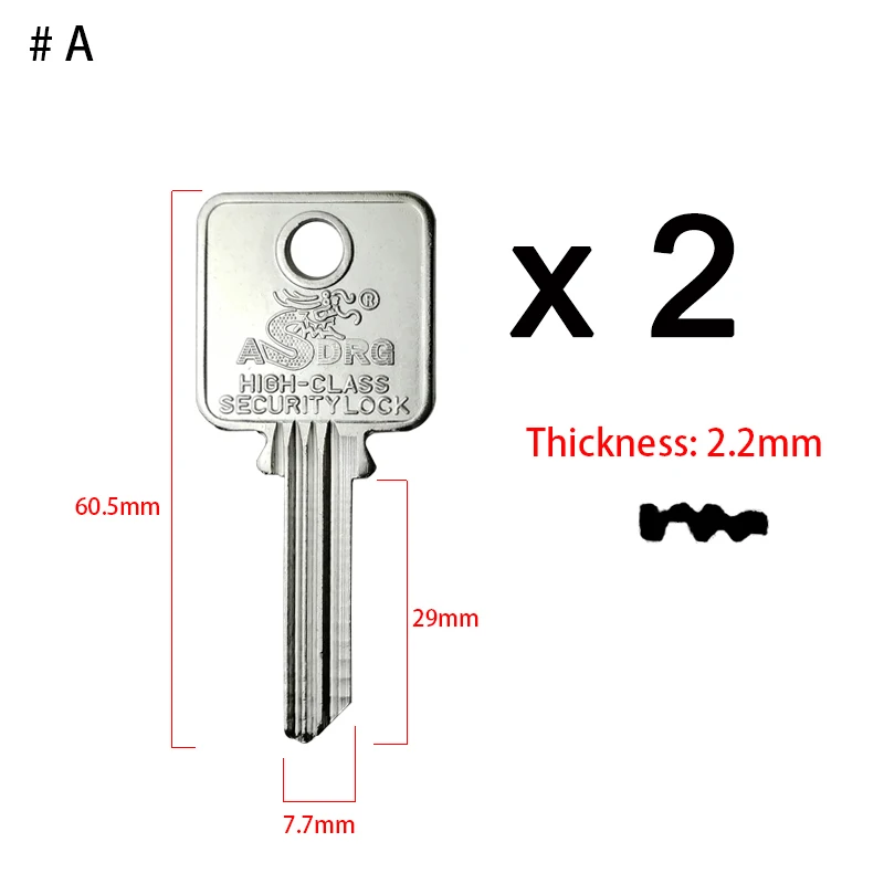 Imagem -05 - Medeco Fechaduras Chave Blanks Fit