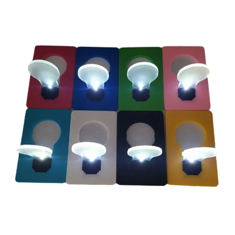 AB42-Save Energy With 8-Pack Mini LED Pocket Card Lamps, USB Powered Bedroom Light Bulbs