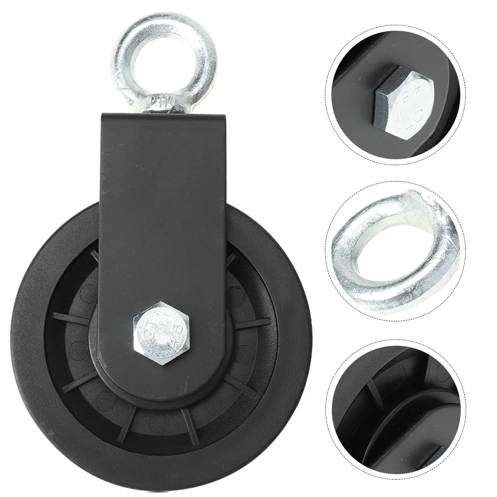 

2 Pcs Aluminum Alloy Pulley Fitness Equipment Cable Replacement Wheel System Plastic Gym