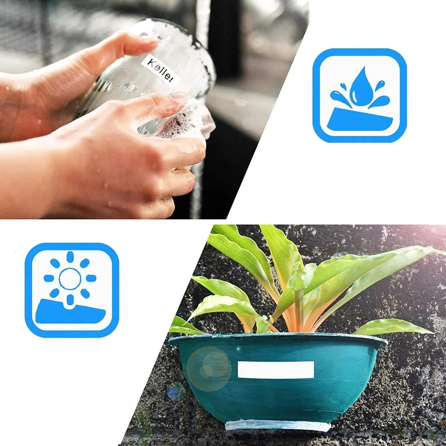 ABJG-10 Pack P Touch Label Maker Cinta de repuesto para TZe-231 TZe Tape 12 mm 0,47 Laminado Blanco